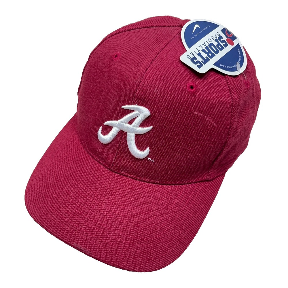 Vintage Alabama Crimson Tide Hat Cap Snapback Sports Specialties Plain‎ Logo 90s